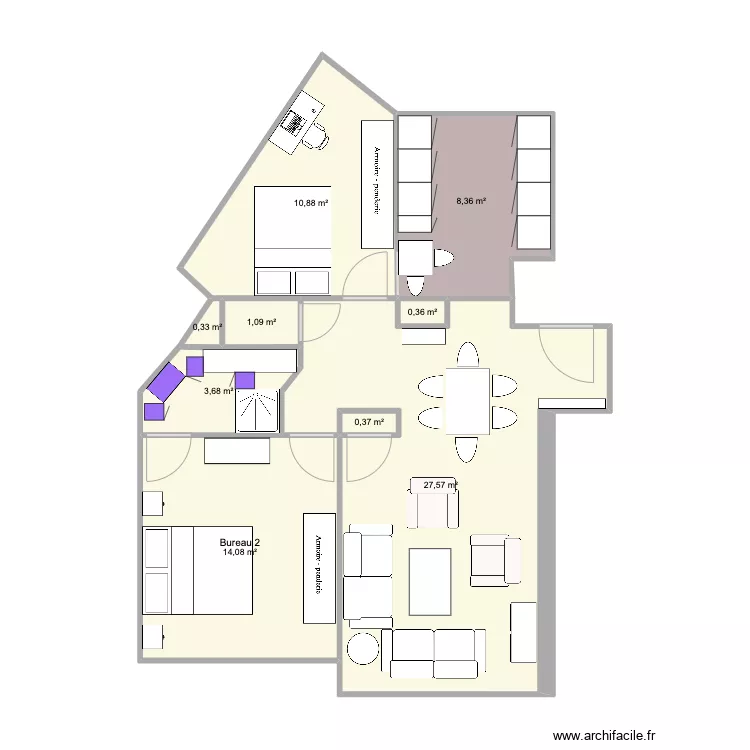 appart pg sommeillier 2023/03/26. Plan de 
