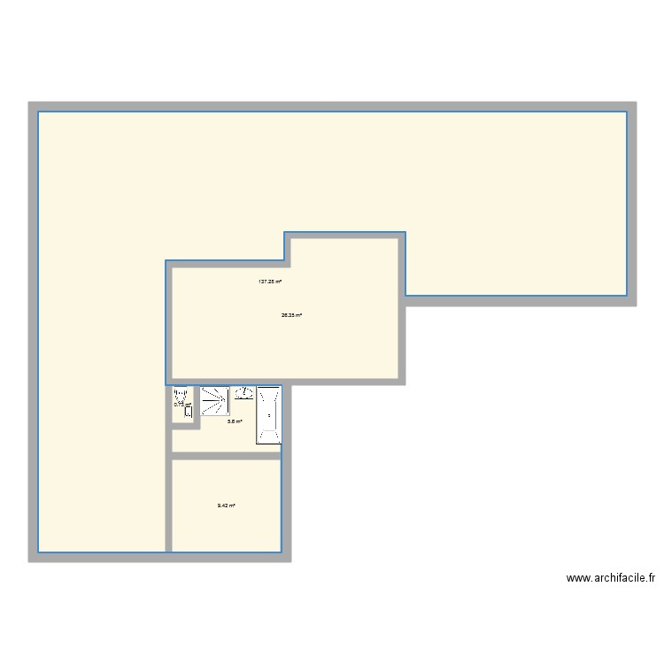 Maison Villebarou rdc. Plan de 0 pièce et 0 m2