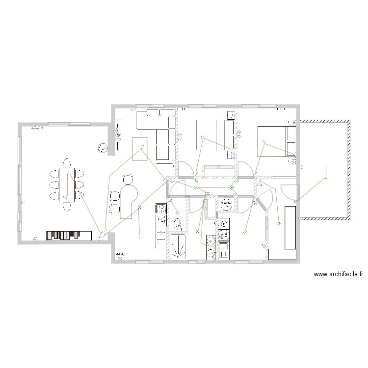 maison grandier . Plan de 0 pièce et 0 m2