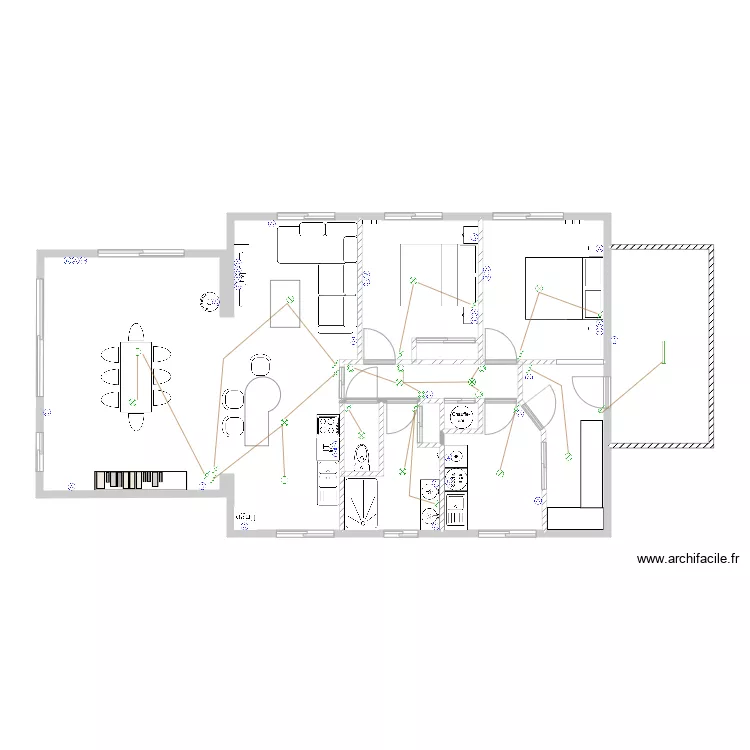maison grandier . Plan de 