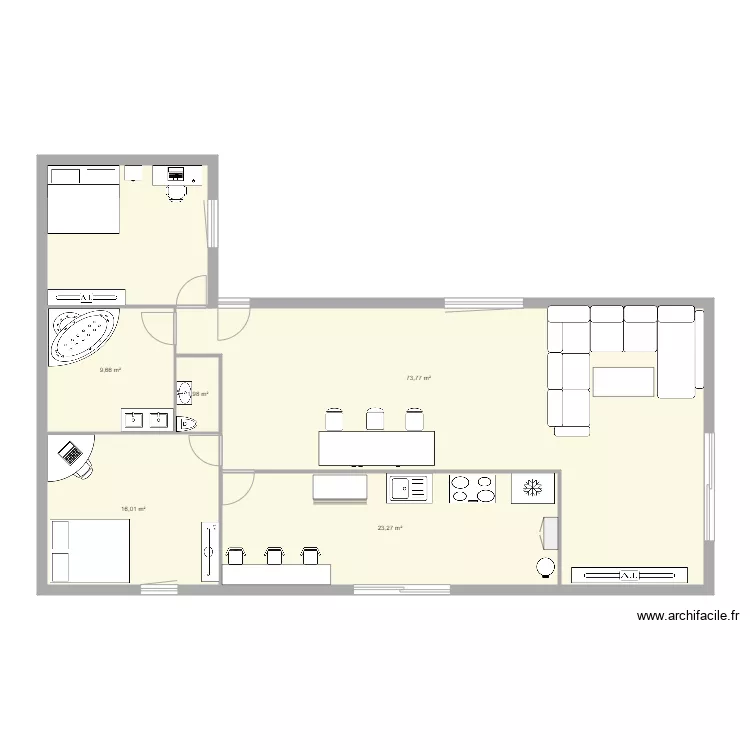 maison 3. Plan de 