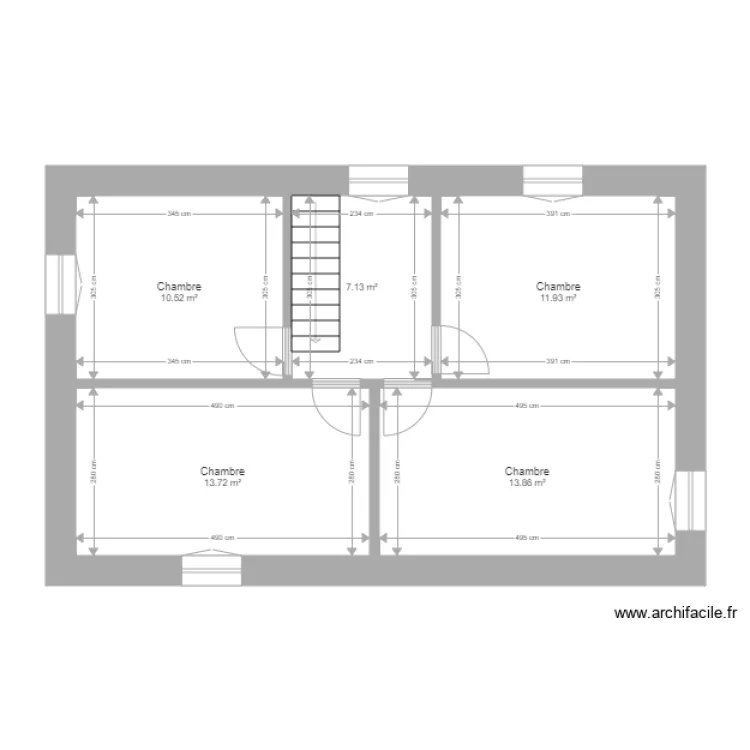 BARRET  Les Noes. Plan de 