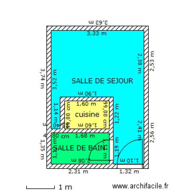 La Catho pose lyno. Plan de 0 pièce et 0 m2