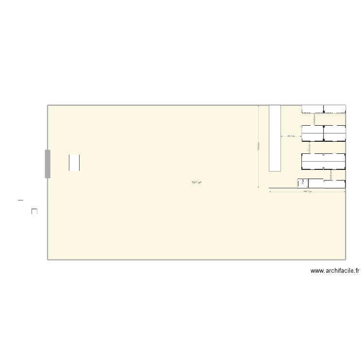 EVOLU-REMPLISSAGE. Plan de 1 pièce et 140 m2