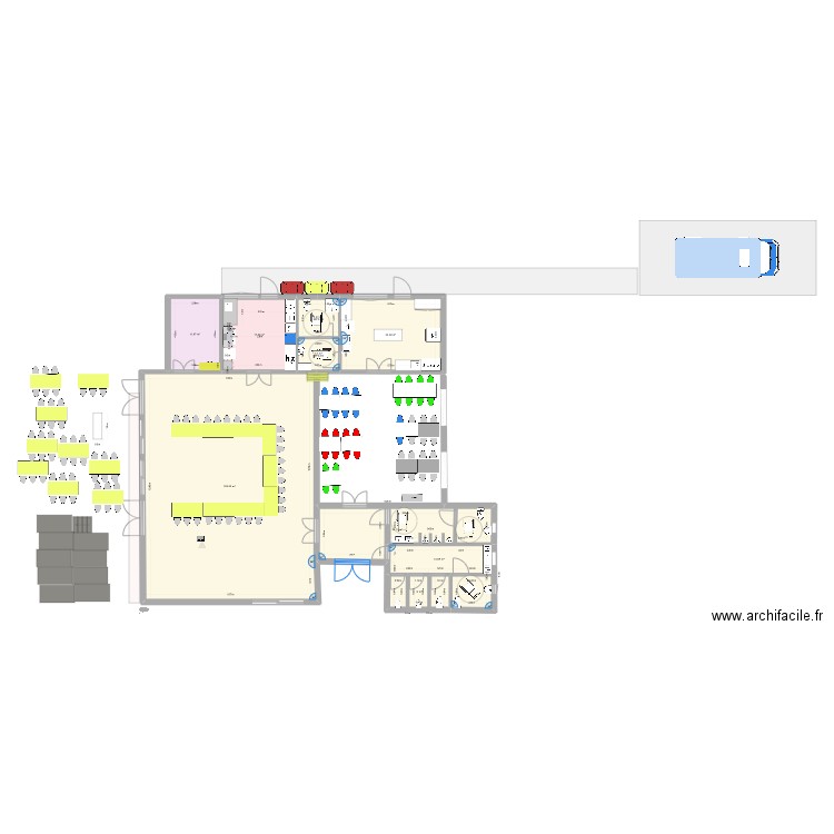 Cuisinesalle2. Plan de 9 pièces et 232 m2