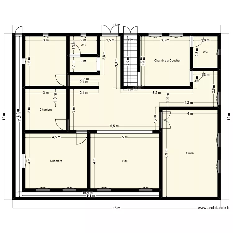Plan de terrain 15mx12m Client 37 15 83 83 v5. Plan de 