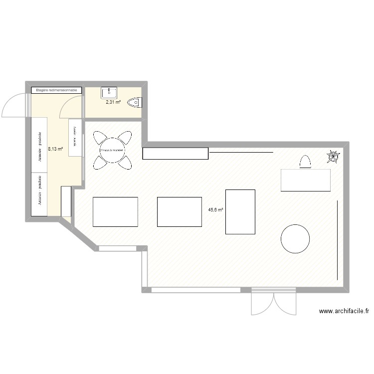 magasin. Plan de 0 pièce et 0 m2