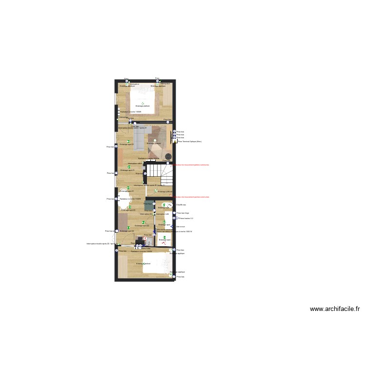 2&egrave;me etage. Plan de 0 pièce et 0 m2