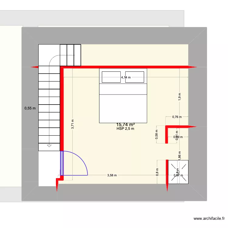 le roux existant. Plan de le roux existant. Plan de