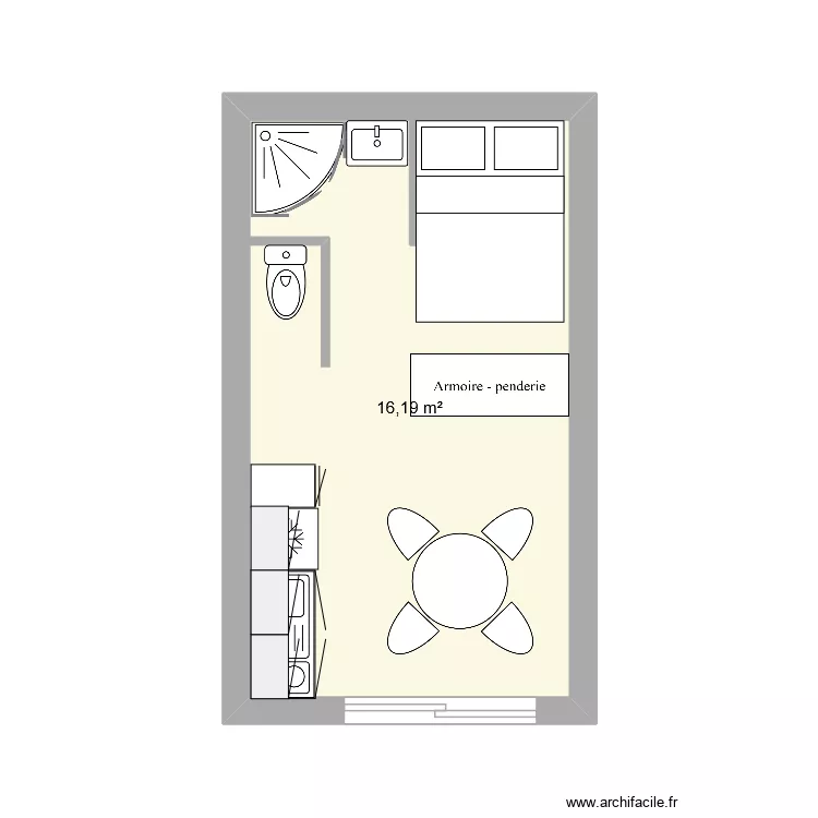 Steph. Plan de 1 et 16 m² Steph. Plan de 1 et 16 m²