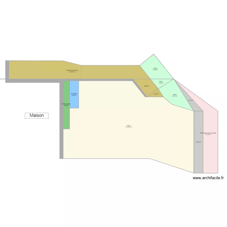 Cour. Plan de Cour. Plan de