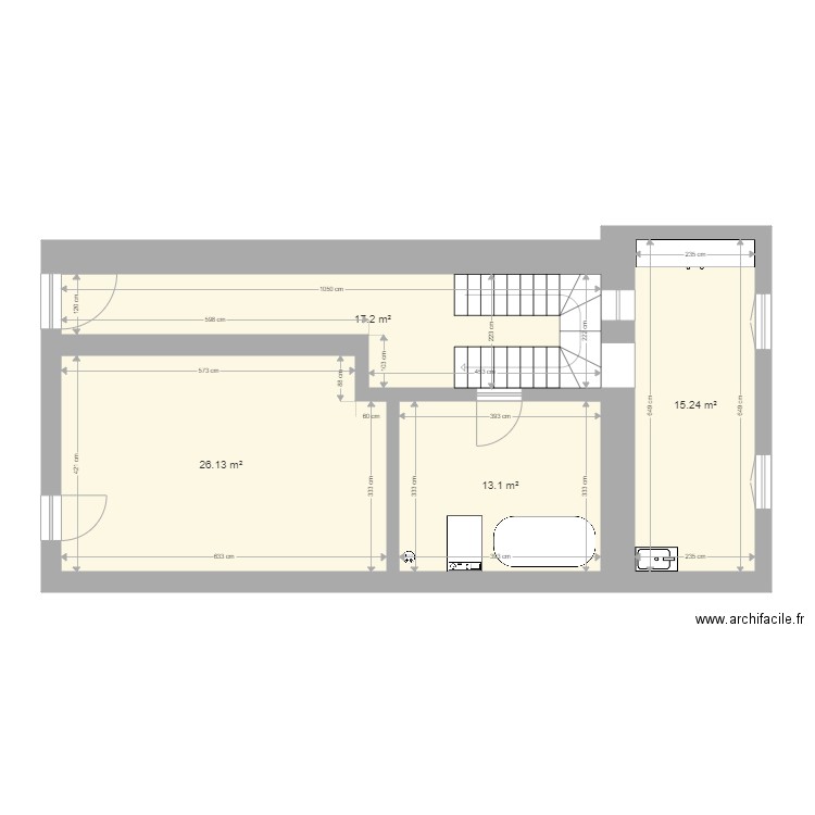 COURBET RDC . Plan de 0 pièce et 0 m2