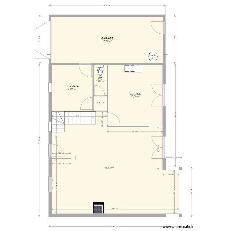 MARLES EN BRIE 2023 07 22. Plan de 13 pièces et 174 m2