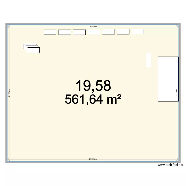 grande salle SP. Plan de 