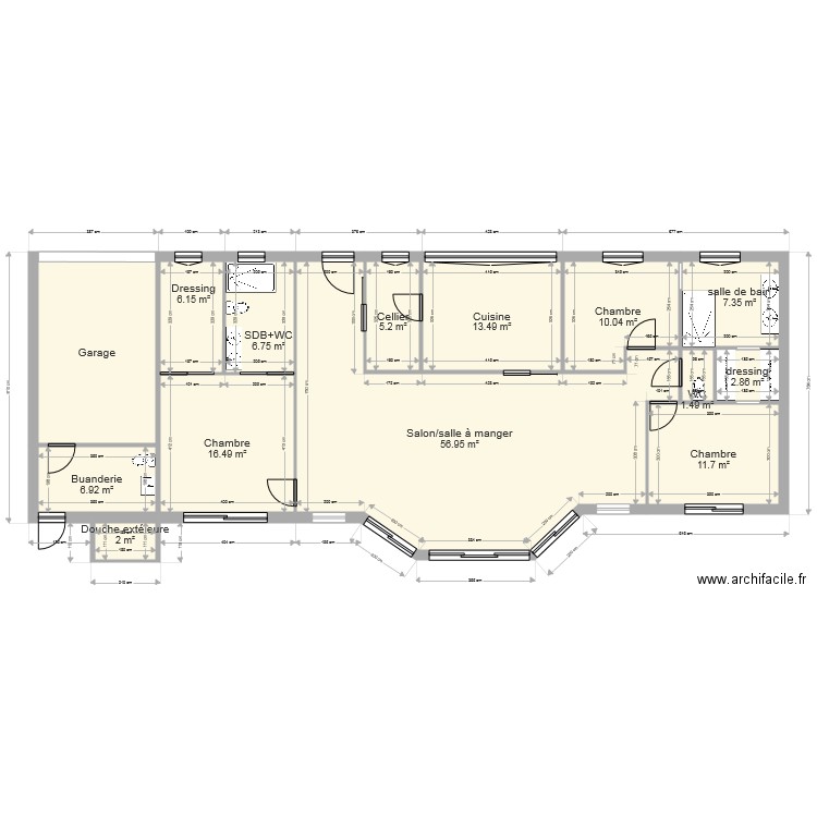 plan 1. Plan de 0 pièce et 0 m2