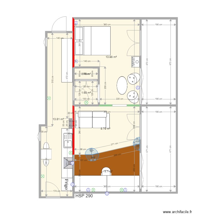 Plan FM. Plan de 0 pièce et 0 m2