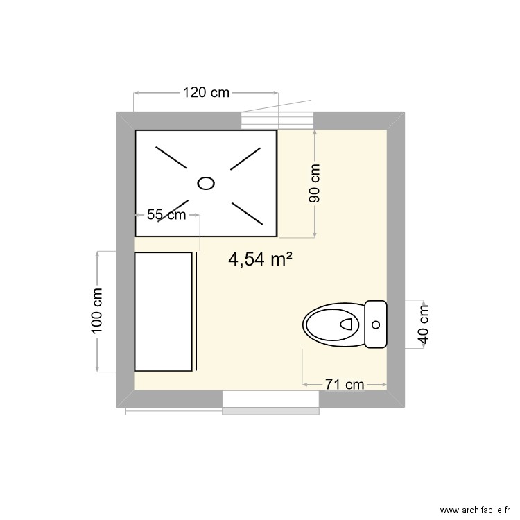 salle d eau parentale. Plan de 0 pièce et 0 m2