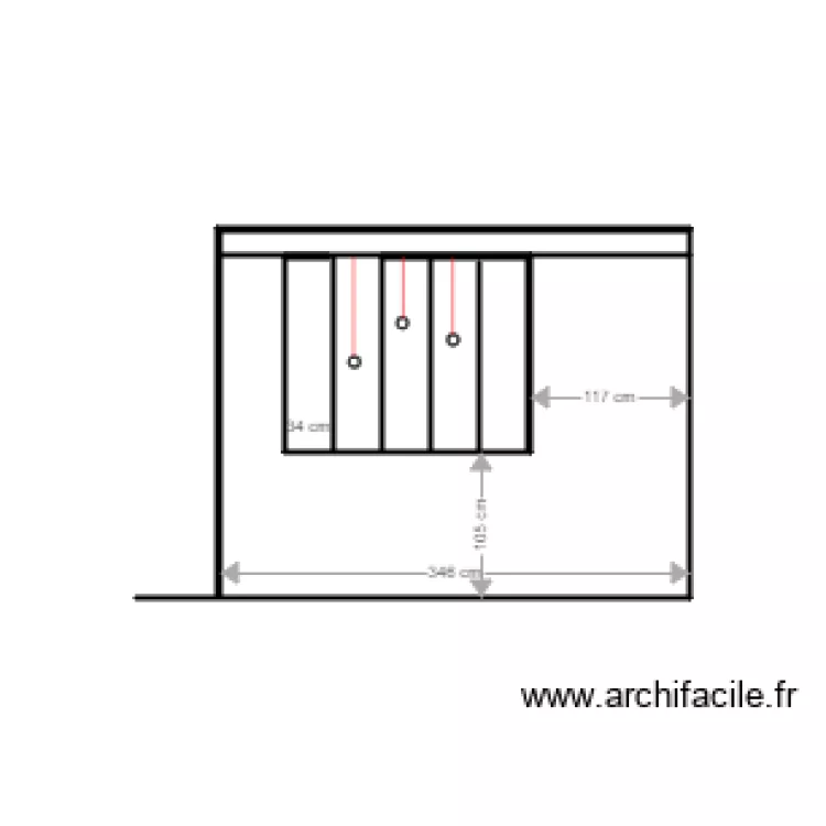 verri&egrave;re piquot. Plan de 