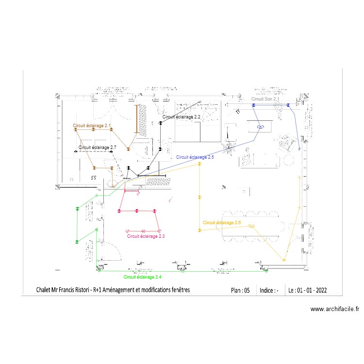 R+1 électricité. Plan de 0 pièce et 0 m2