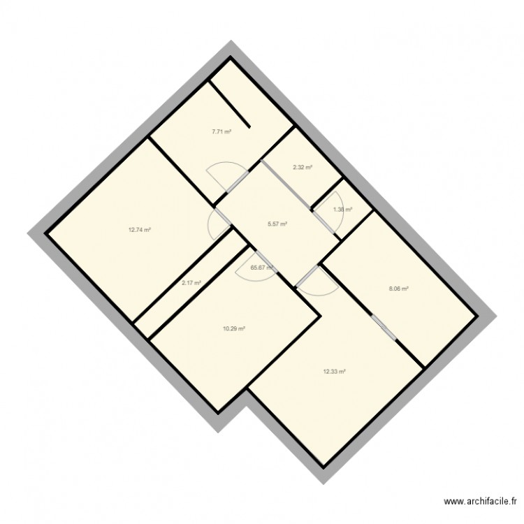 Etage. Plan de 0 pièce et 0 m2