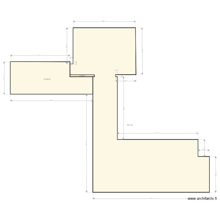 salles ille sur tete. Plan de 3 pièces et 117 m2