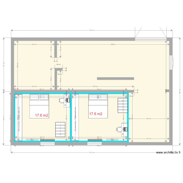 bnb état de base. Plan de 0 pièce et 0 m2