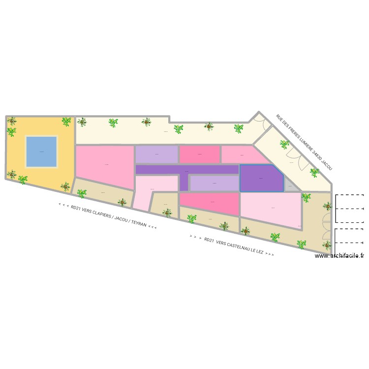 AK99 APPART MV 050823A. Plan de 18 pièces et 906 m2