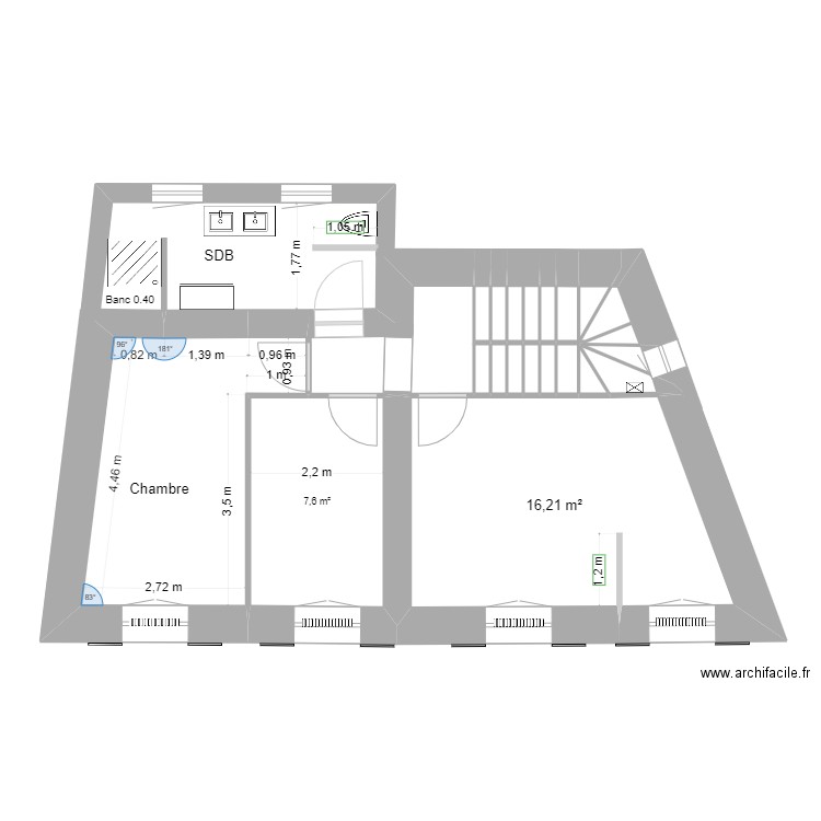 étage Ville sur Jarnioux. Plan de 0 pièce et 0 m2