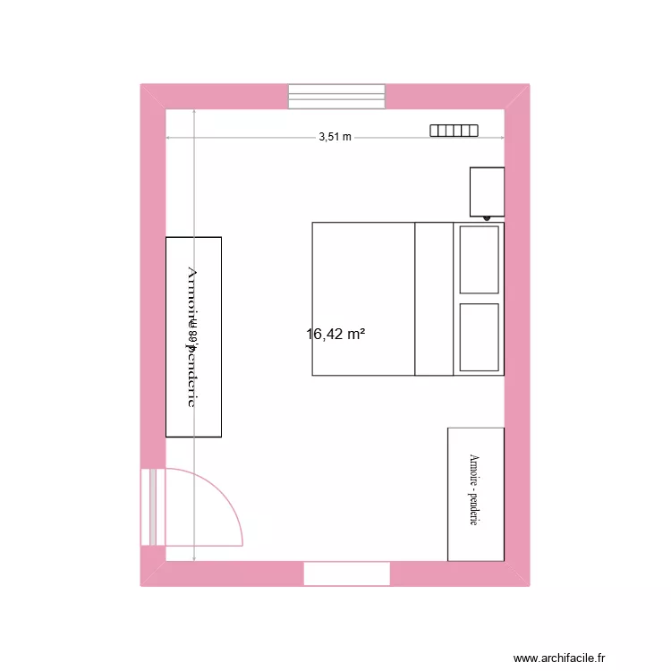 plan existant chambre. Plan de 1 et 16 m² plan existant chambre. Plan de 1 et 16 m²
