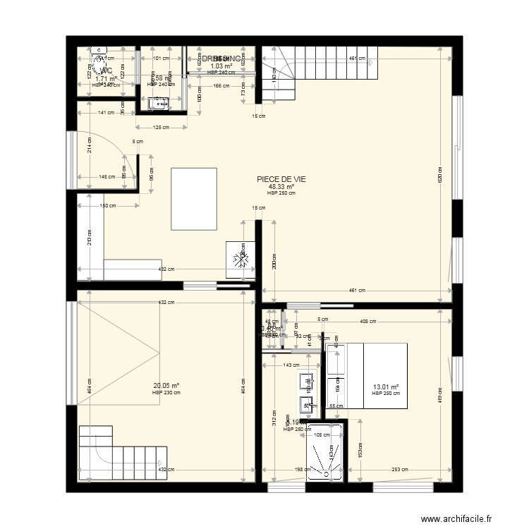 proposition plan futur rdc. Plan de 0 pièce et 0 m2