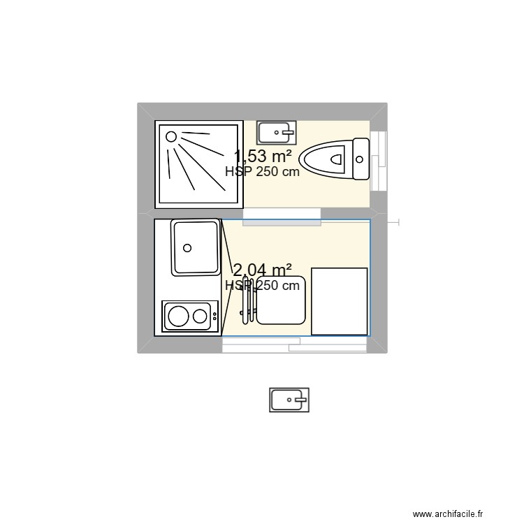 STUDIOT  ETUDIANT. Plan de 0 pièce et 0 m2