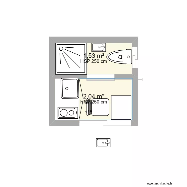 STUDIOT  ETUDIANT. Plan de 