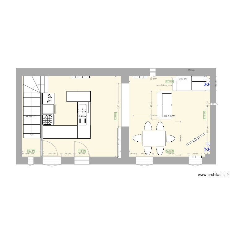 maison audain . Plan de 0 pièce et 0 m2