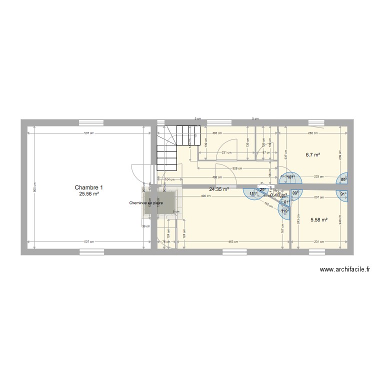 Grangues FG 1er étage. Plan de 0 pièce et 0 m2