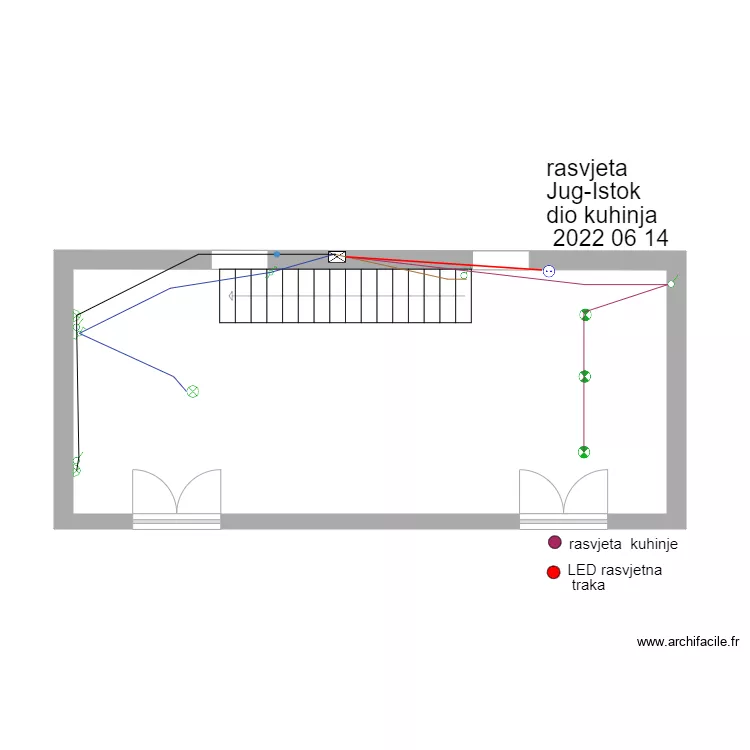 plan-Rasvjeta-Jug-Istok. Plan de 