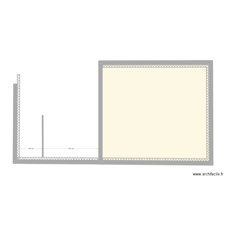 FRUNEAU célestin. Plan de 1 pièce et 47 m2