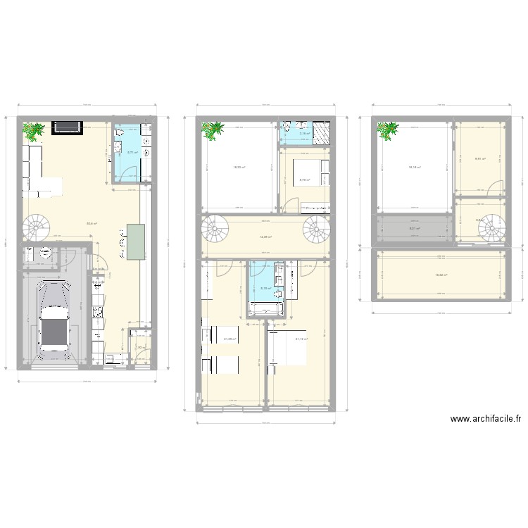 Saint-Amour rez. Plan de 16 pièces et 225 m2