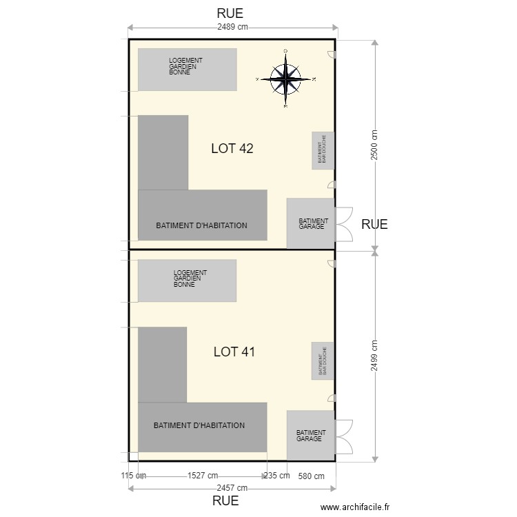 MAISON TEMOIN PLAN MASSE. Plan de 0 pièce et 0 m2