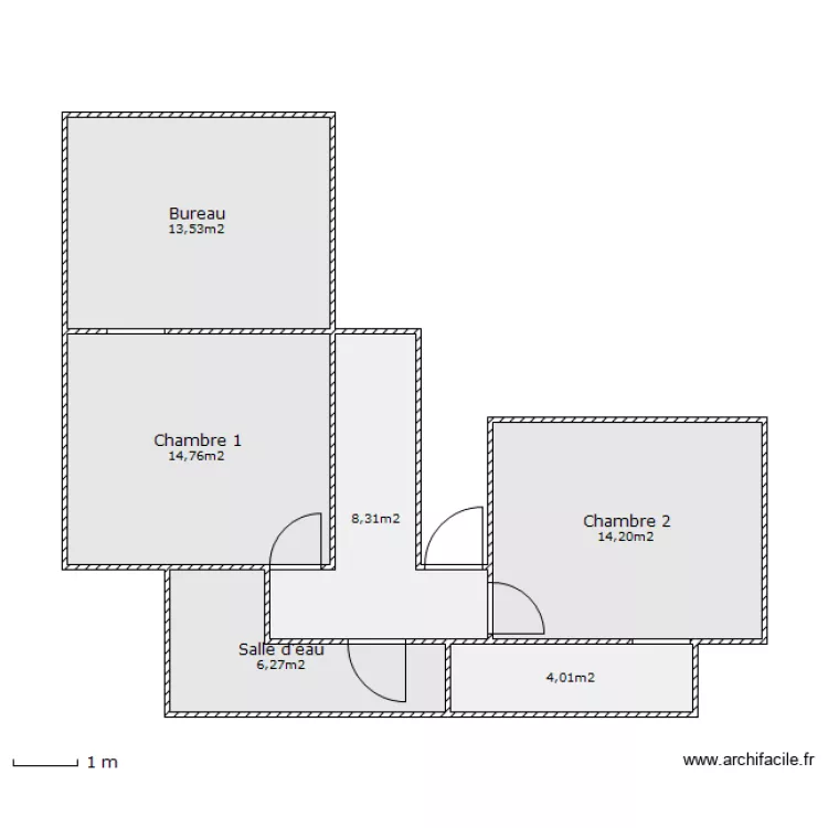 Plan Maison 1er. Plan de 