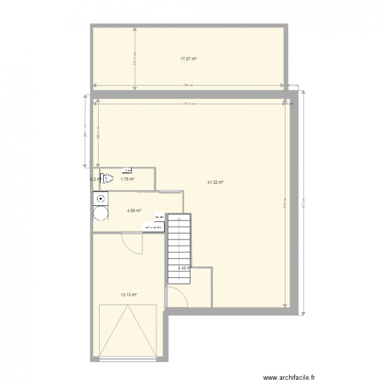 7rbmamenagement buandrie. Plan de 0 pièce et 0 m2