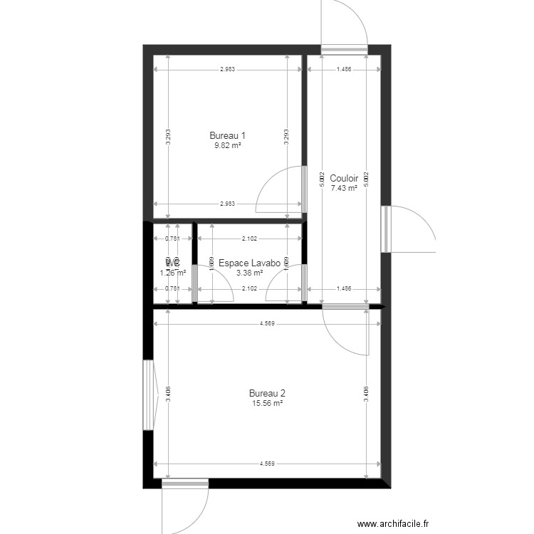 GFF. Plan de 0 pièce et 0 m2