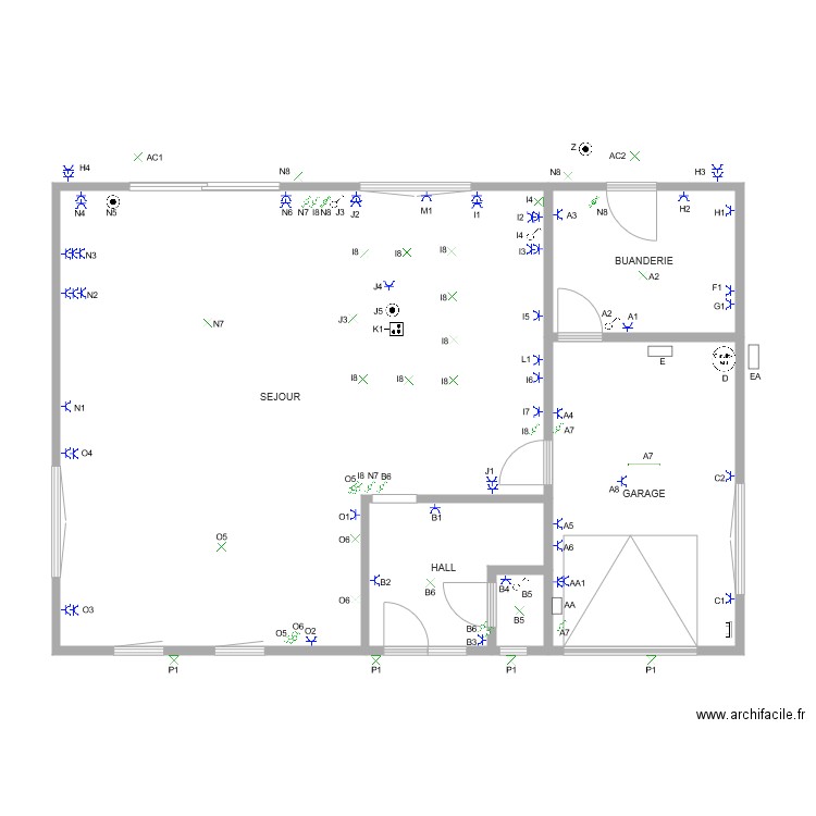 greg lens rez. Plan de 0 pièce et 0 m2