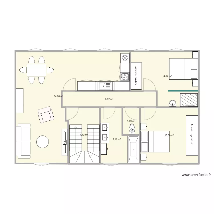 &eacute;tage 2. Plan de 