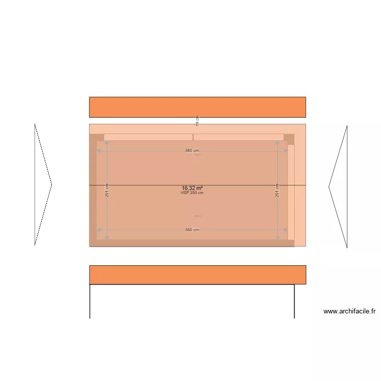 Plan Aur&eacute;lie Abri. Plan de 