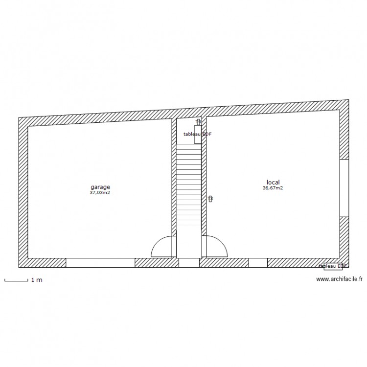 RdC EDF. Plan de 0 pièce et 0 m2