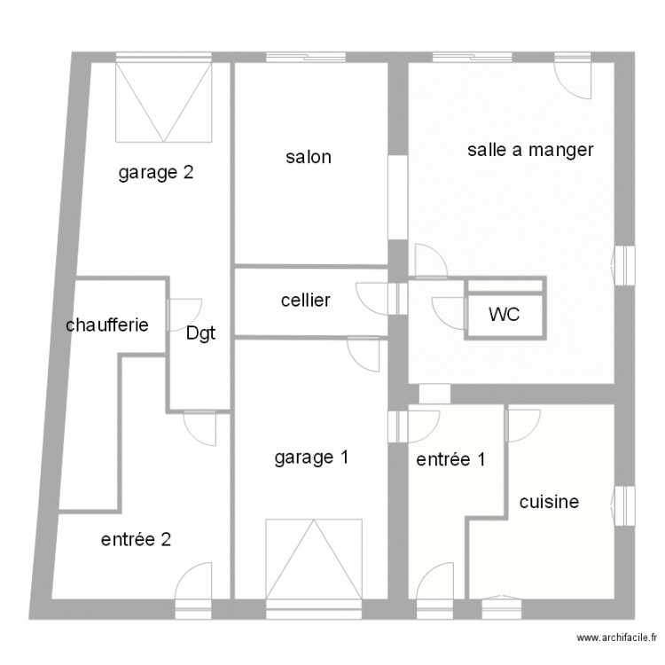 dejonghe RdC. Plan de 0 pièce et 0 m2