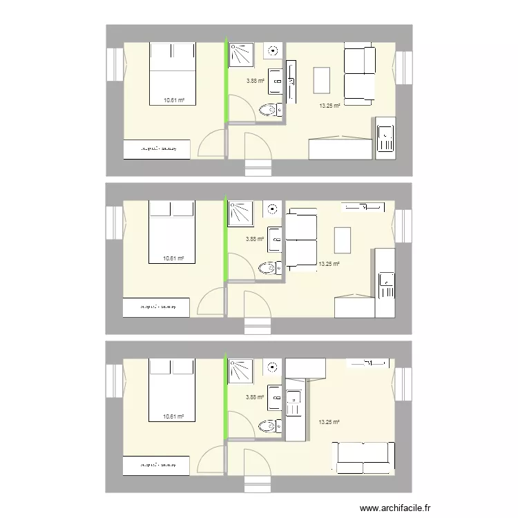 Sir&egrave;ne T1. Plan de 