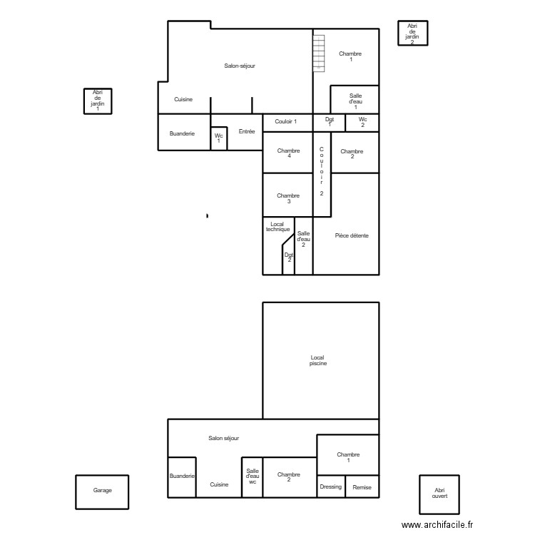 PENMARCH BELLET . Plan de 29 pièces et 170 m2