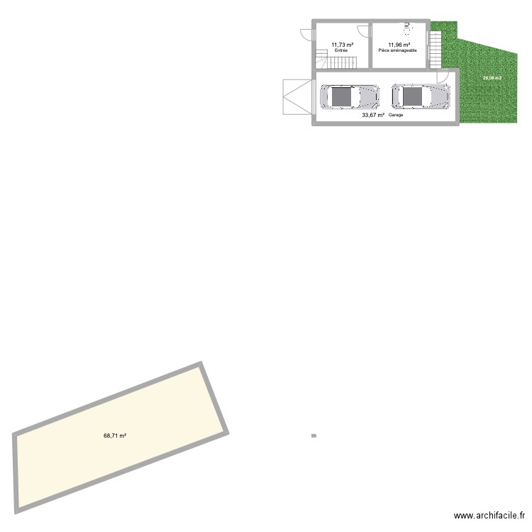 Maison Hochfelden RDC ter. Plan de 4 pièces et 126 m2