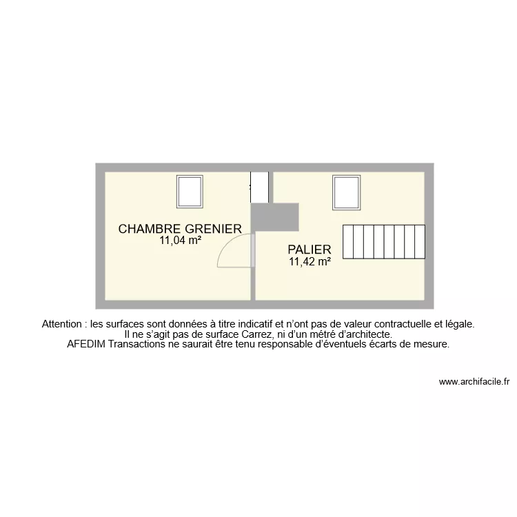BI 7228 GRENIER. Plan de 